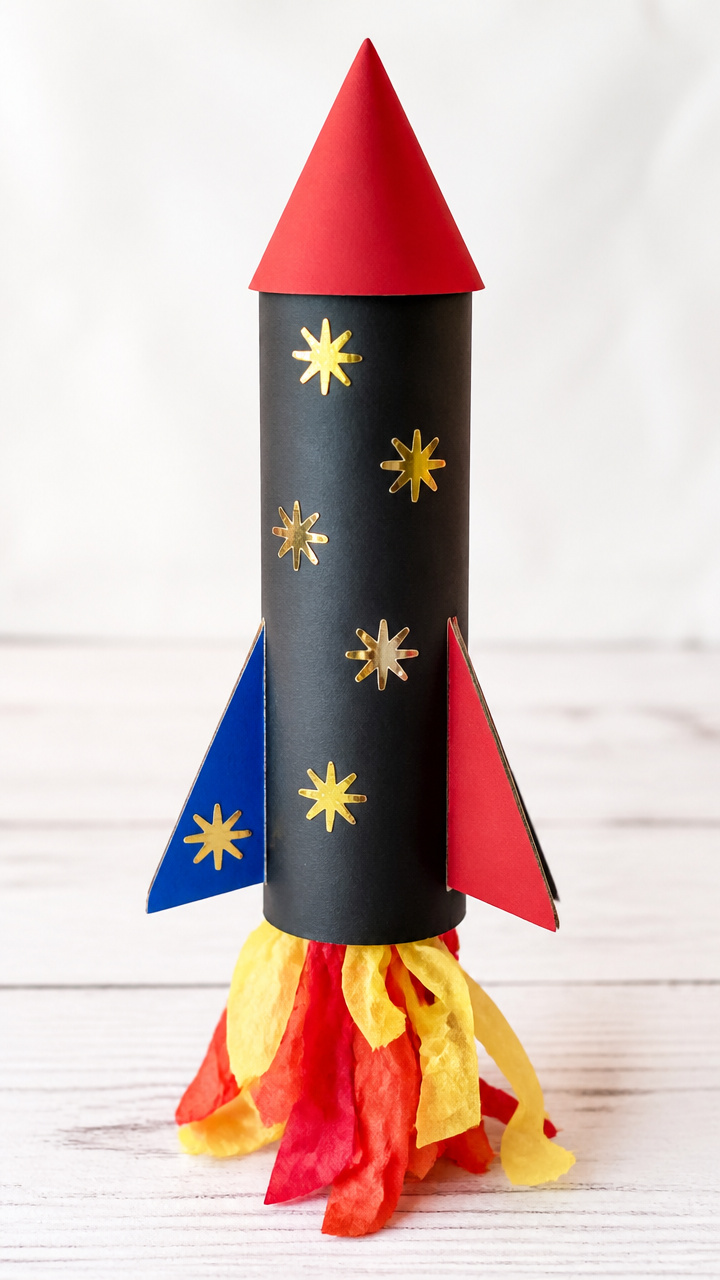 Cardboard Tube Rockets