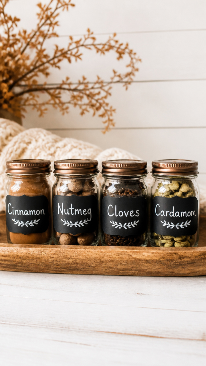 Chalkboard Painted Jar Labels