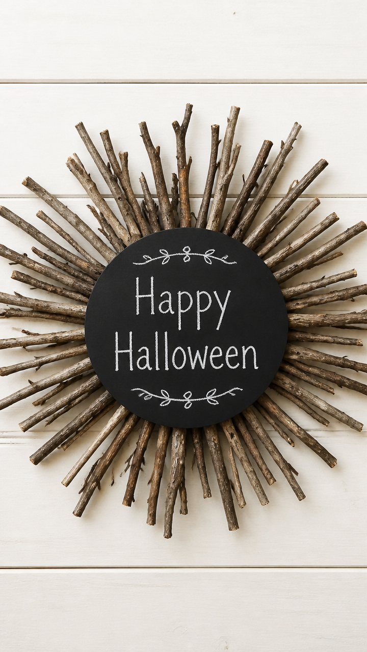 Chalkboard Sign Wreath