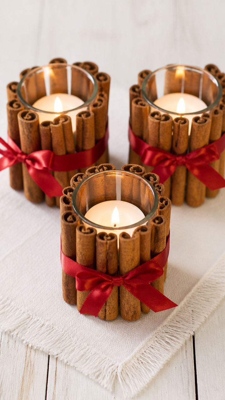 Cinnamon Stick Candle Bundles
