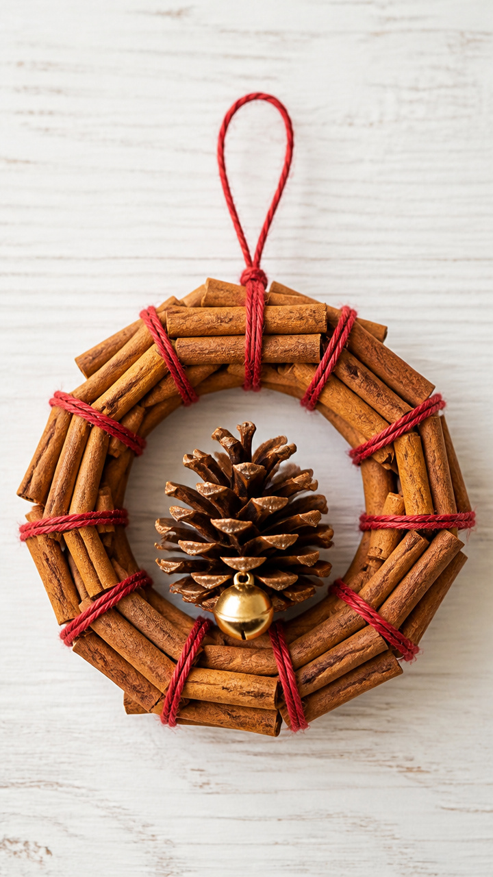 Cinnamon Stick Pinecone Wreath
