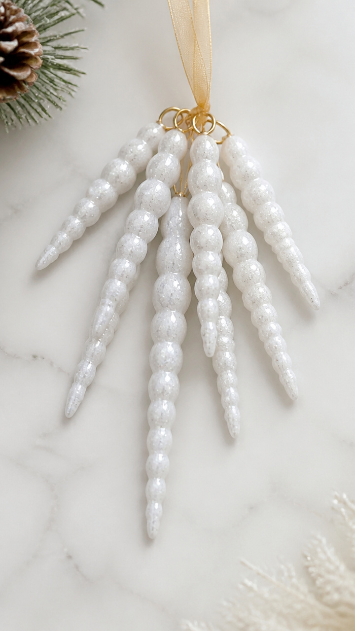 Clay Bead Icicles