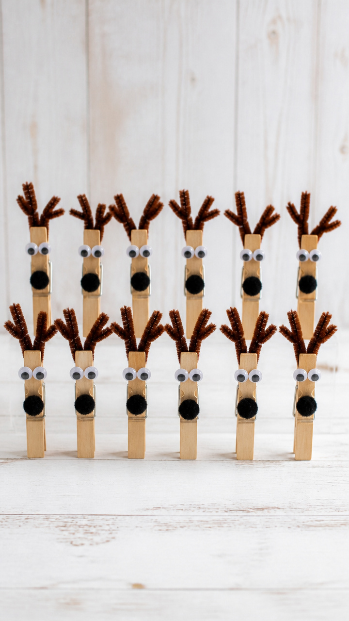 Clothespin Reindeer