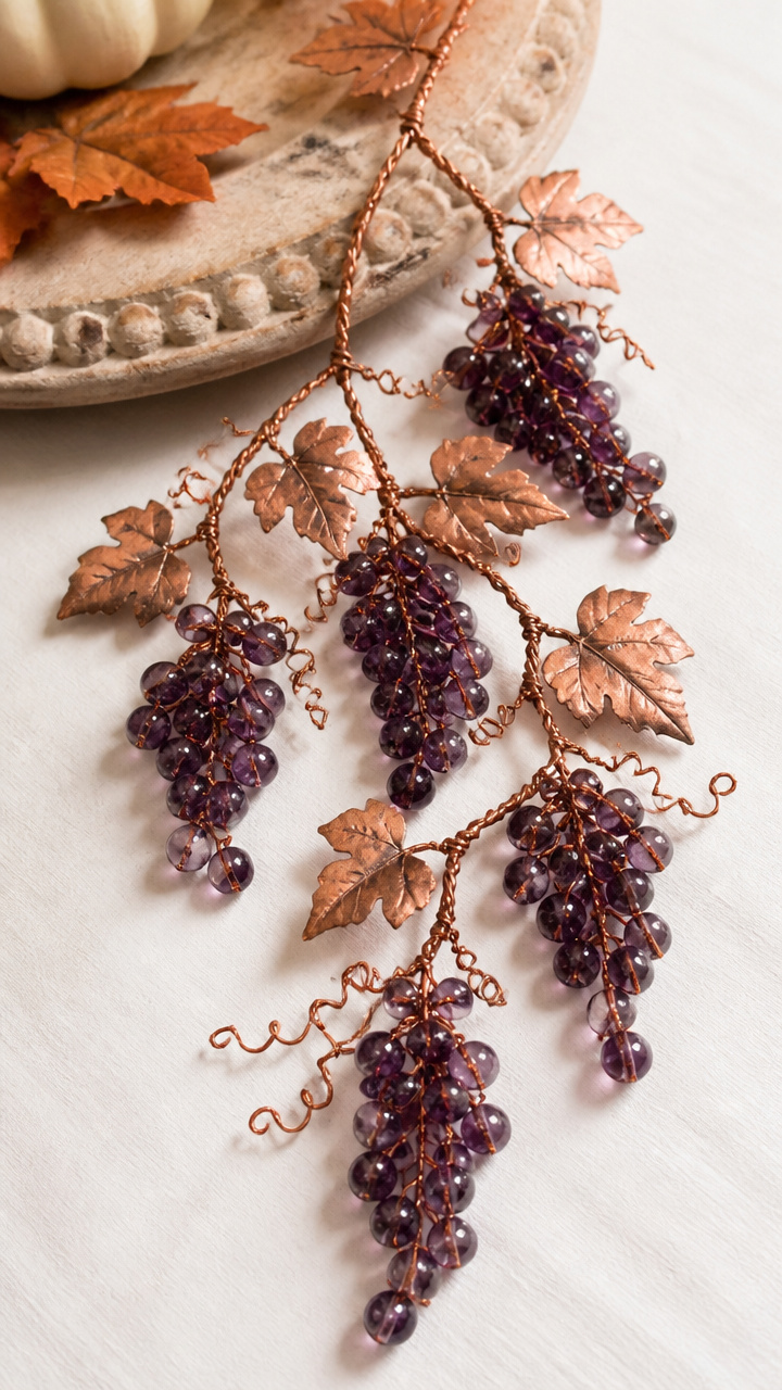 Copper Wire Grape Clusters