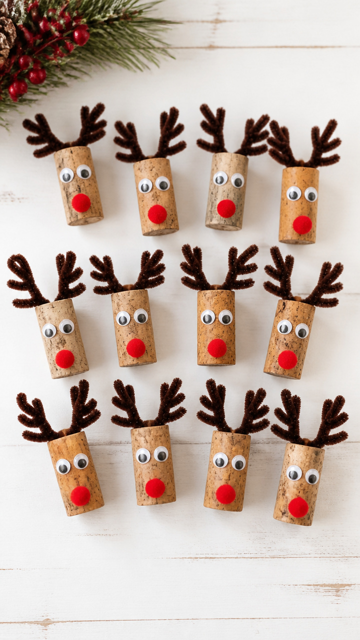 Cork Reindeer Heads