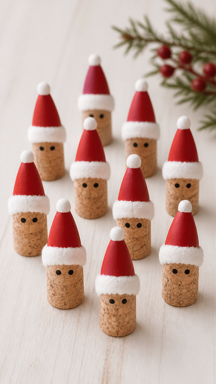 Cork Santas