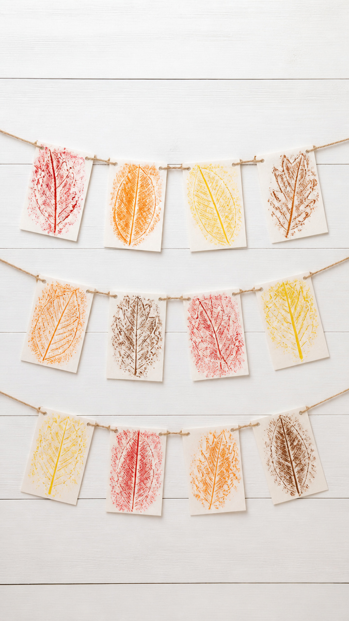 Crayon Leaf Rubbings Banner