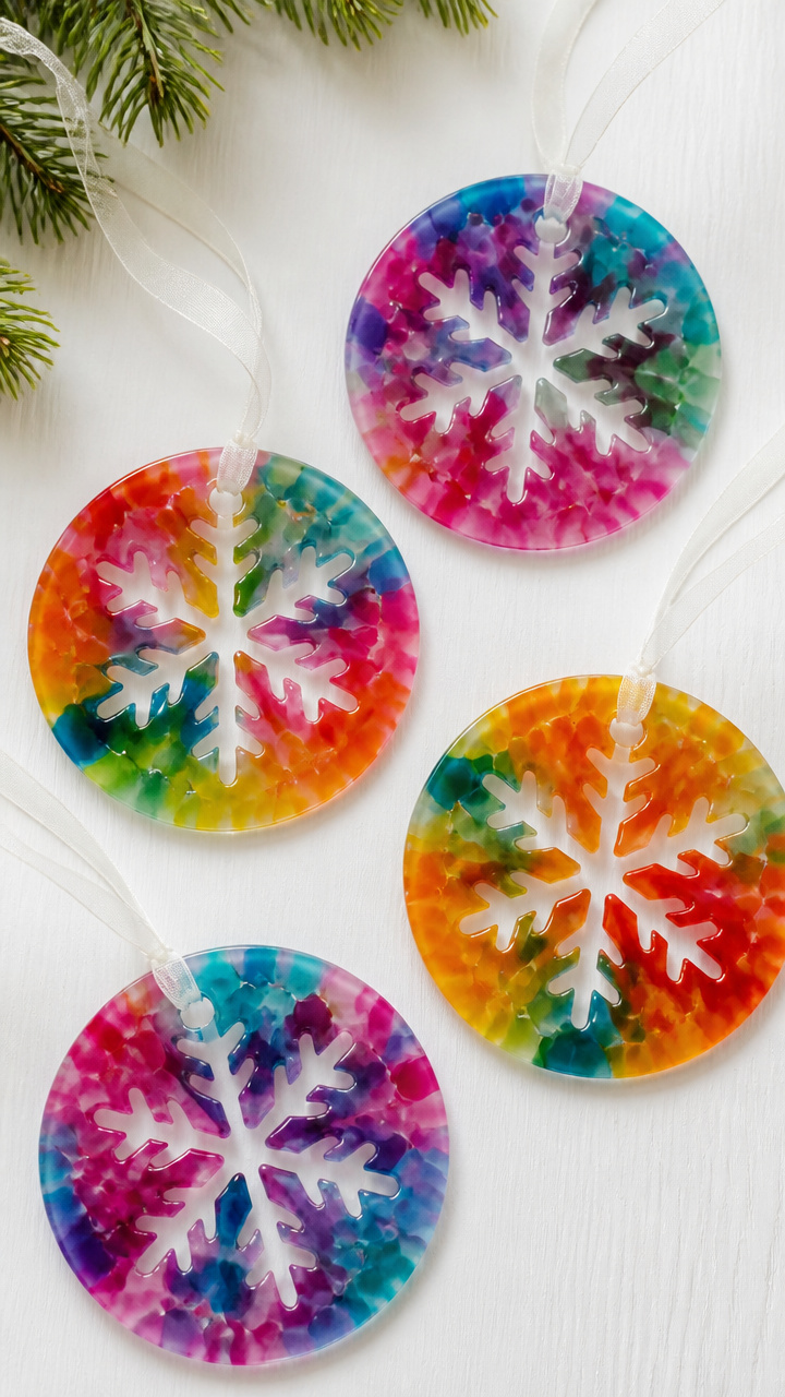 Crayon Melt Snowflakes