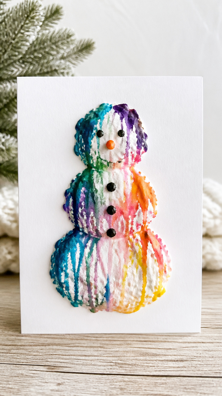 Crayon Melting Snowmen