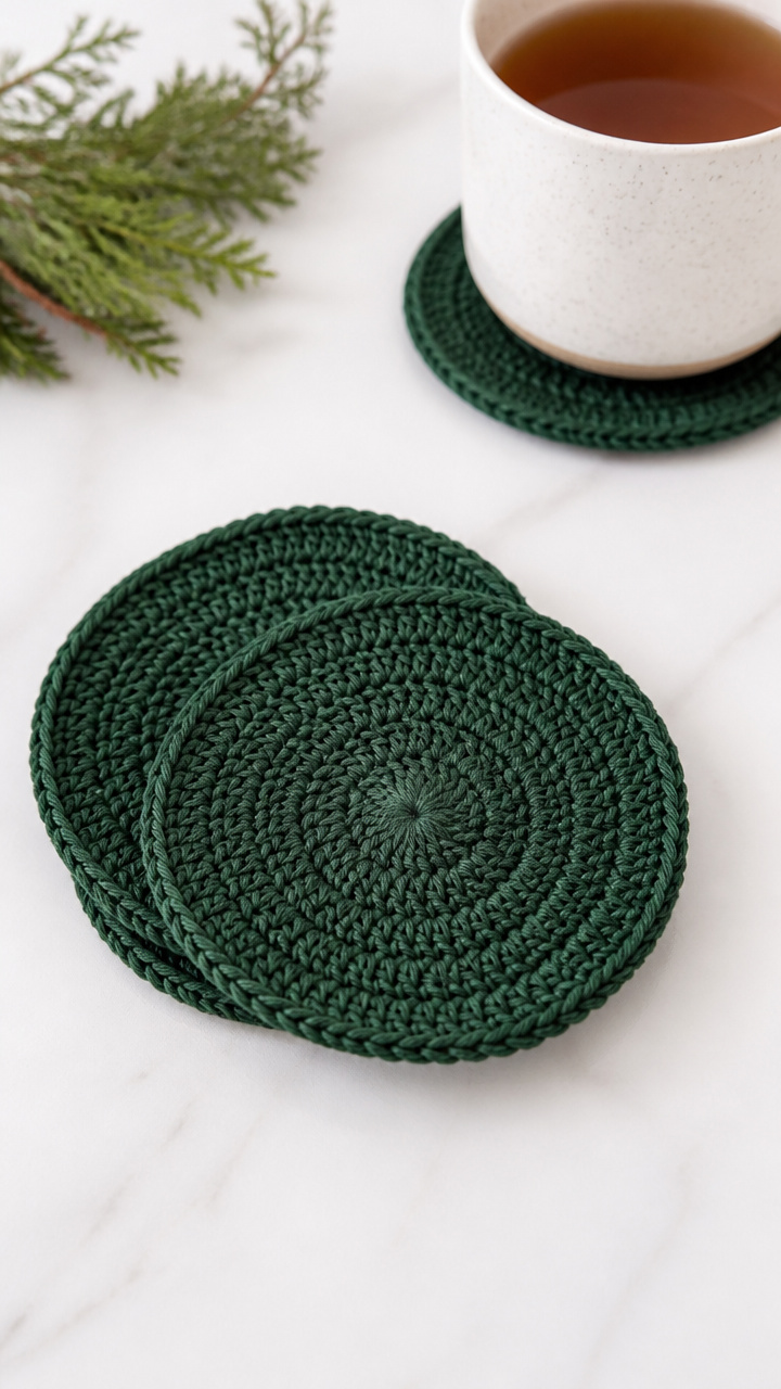 Crocheted Coaster Set