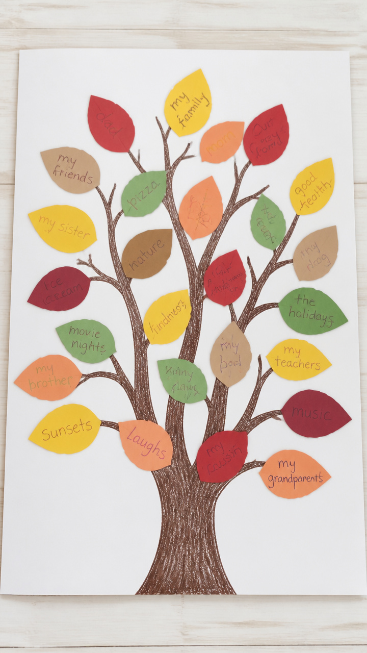 Cut-Out Thankful Tree