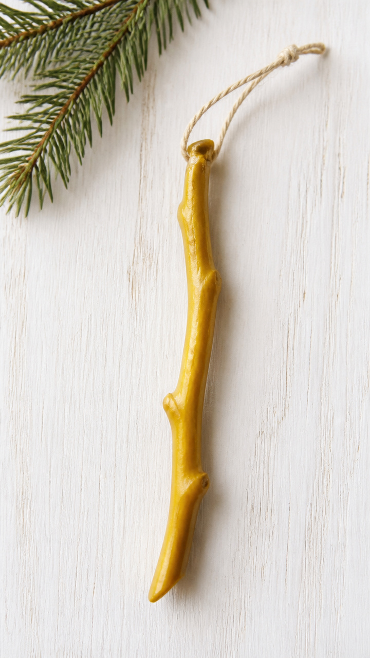 Dipped Wax Pine Twig