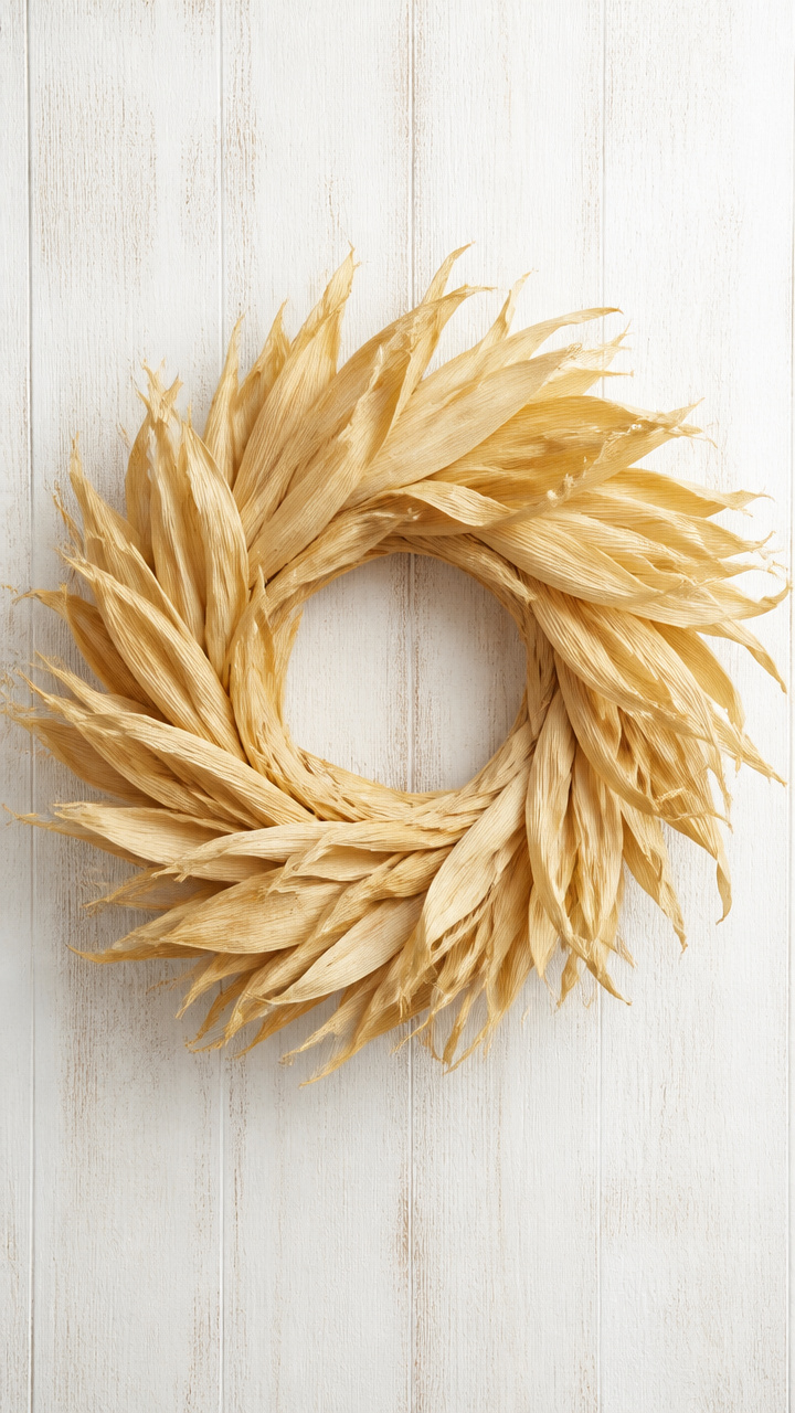 Dried Corn Husk Wreath