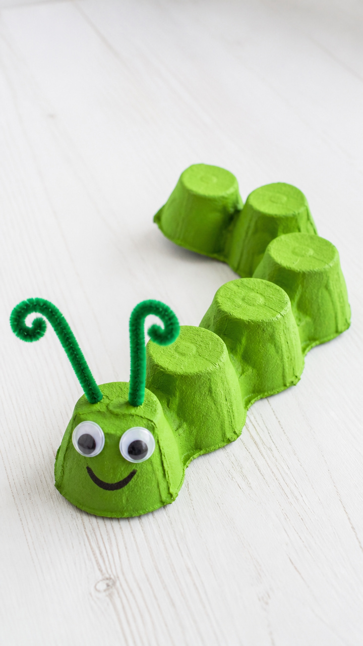 Egg Carton Caterpillars