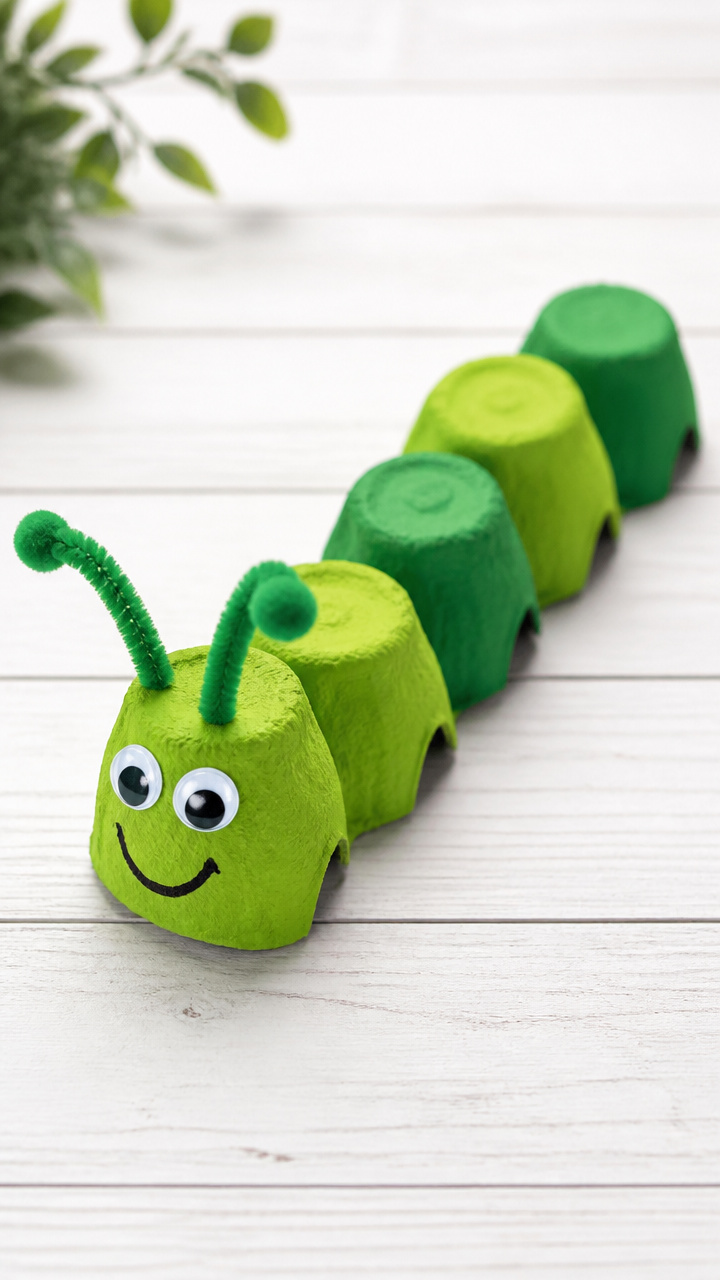 Egg Carton Caterpillars