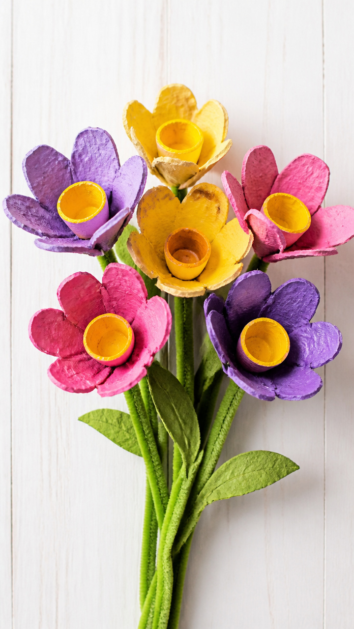 Egg Carton Flowers