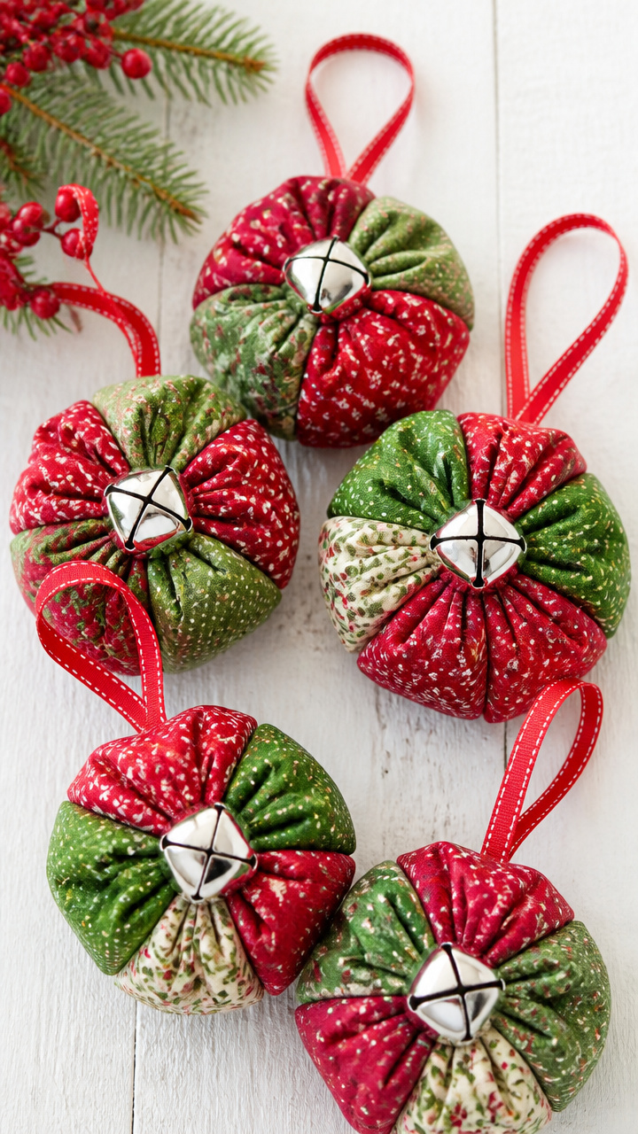 Fabric Scrap Bells