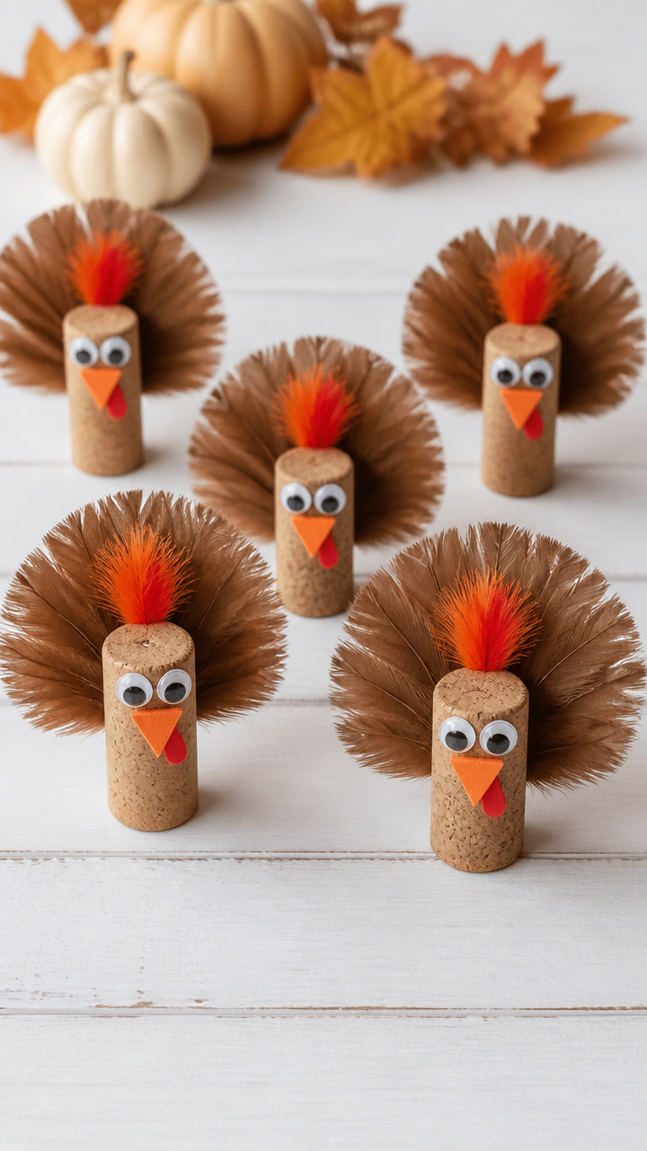 Feather and Cork Turkeys