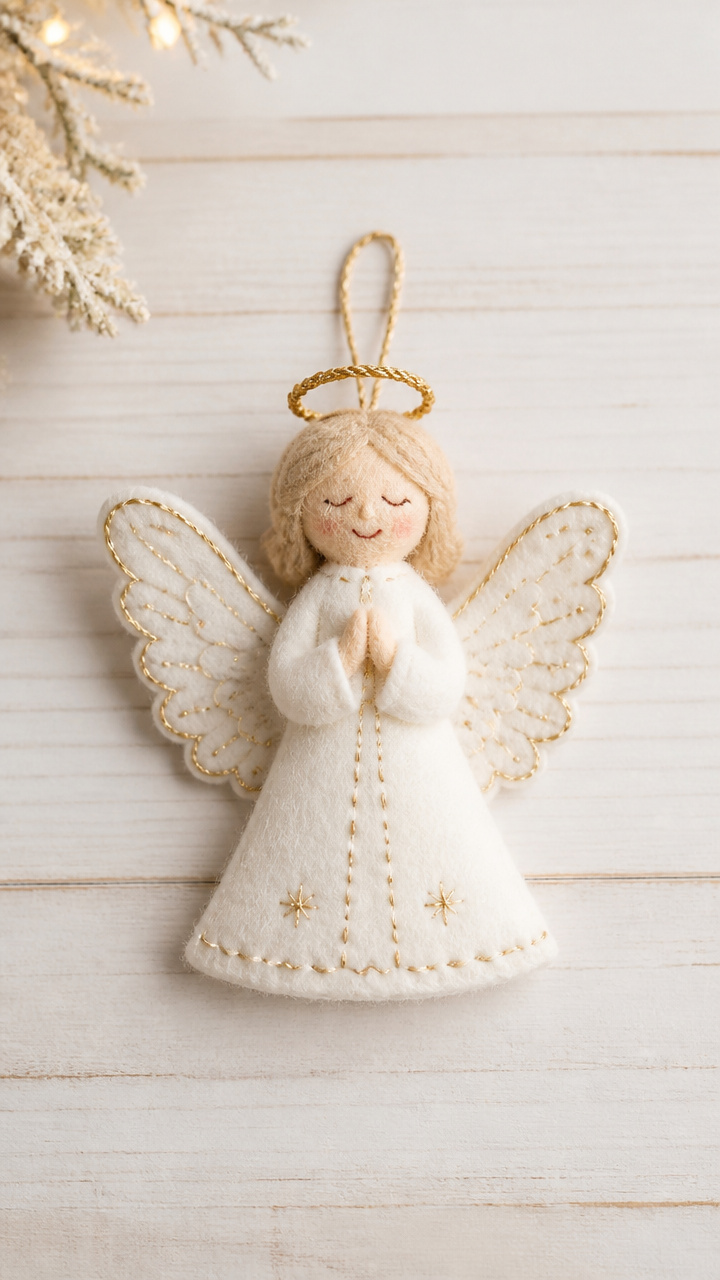 Felt Angel Ornaments
