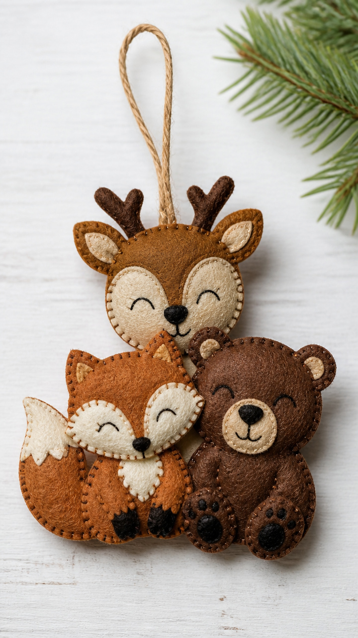 Felt Animal Tree Friends