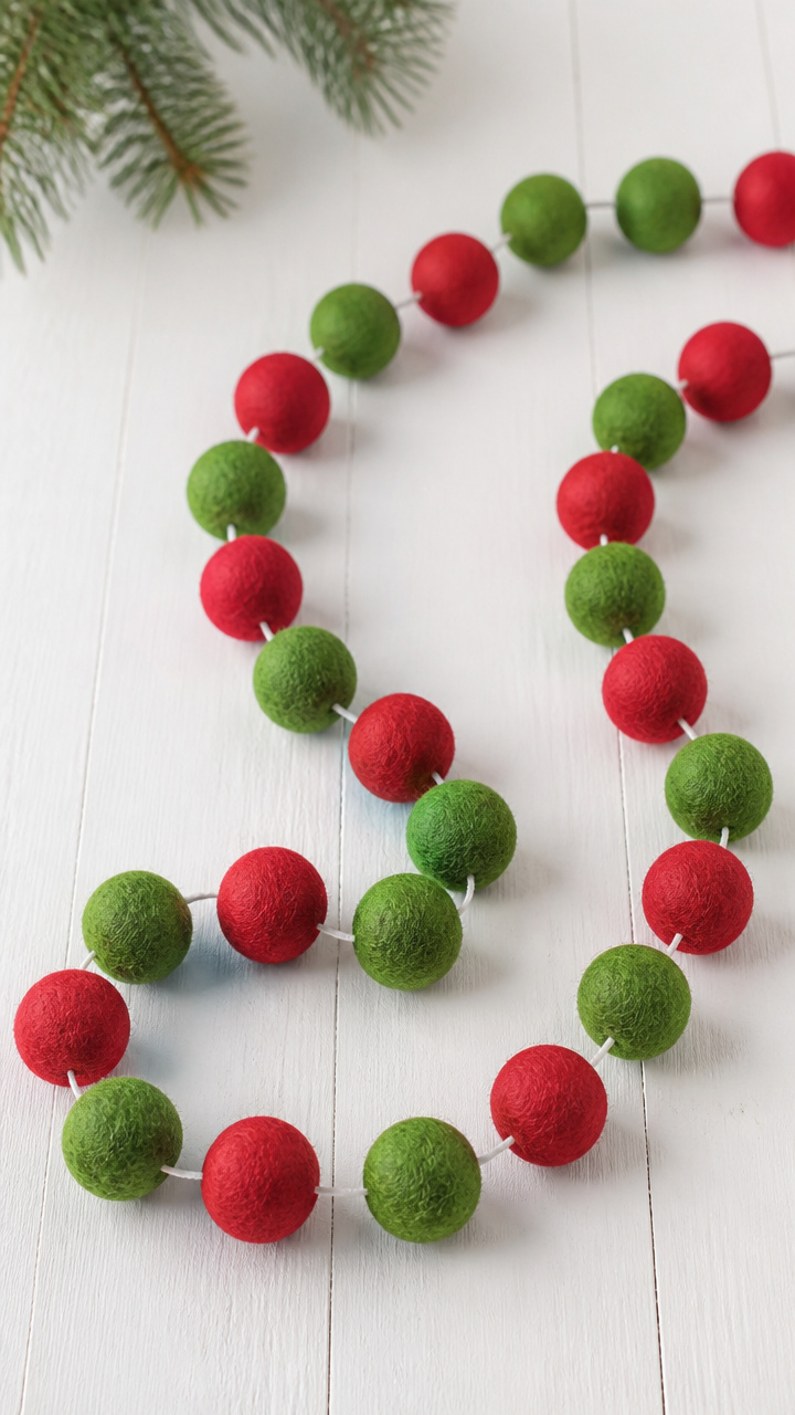Felt Ball Garlands