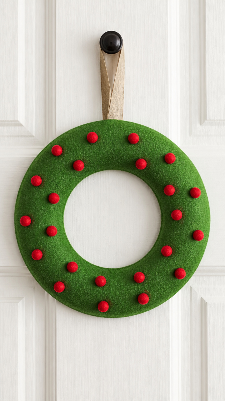 Felt Christmas Wreath