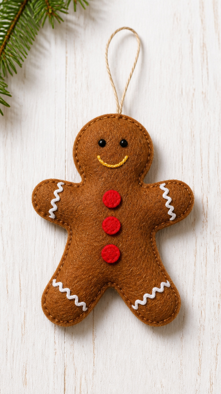 Felt Gingerbread Men