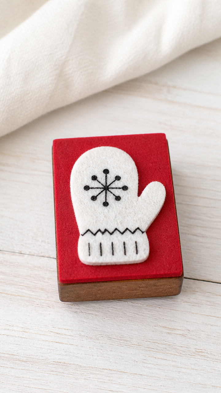 Felt Mitten Stamp Accent