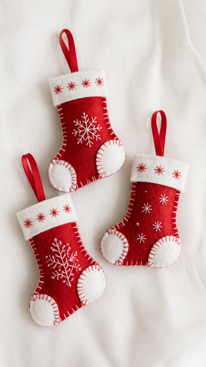 Felt Stocking Ornaments