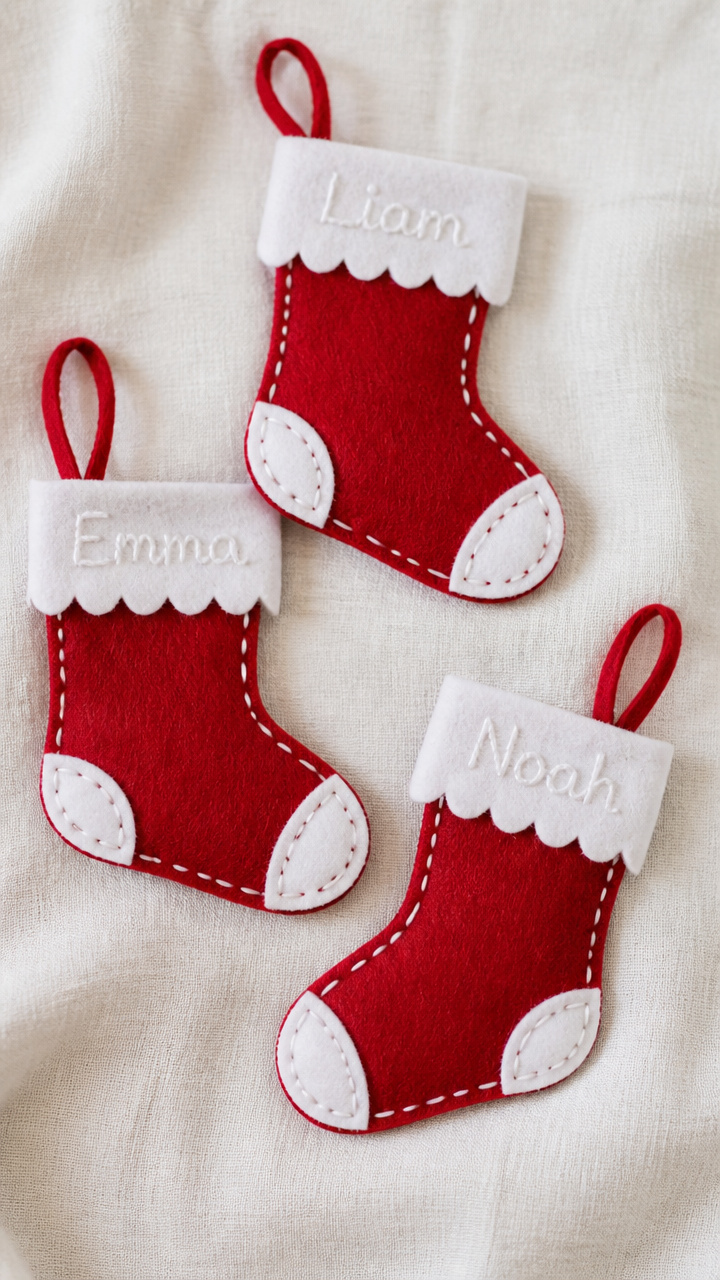 Felt Stocking Silhouettes