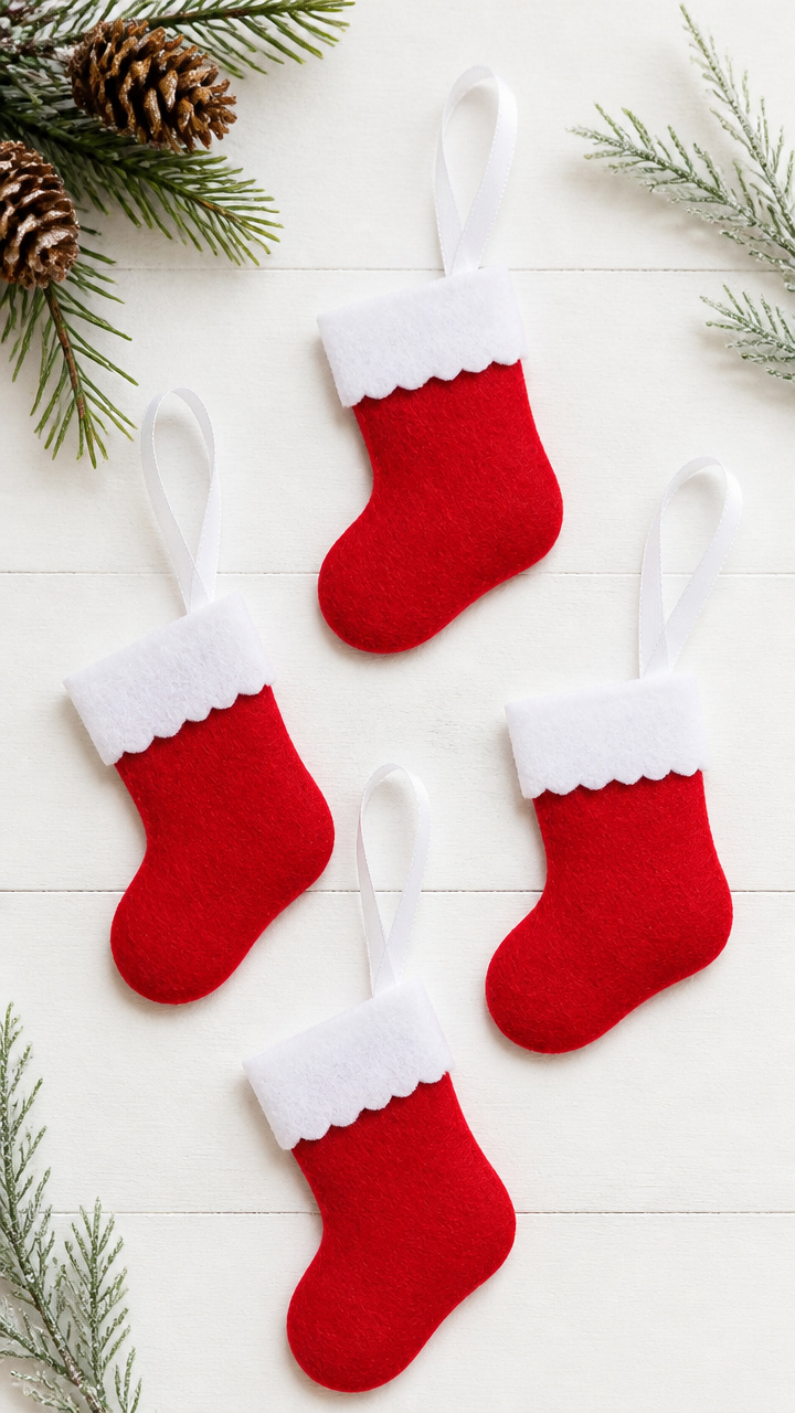 Felt Stocking Silhouettes