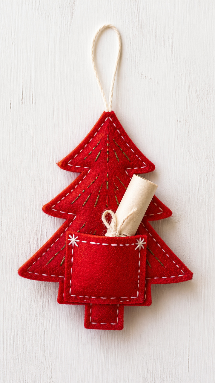 Felt Tree Ornament Pockets
