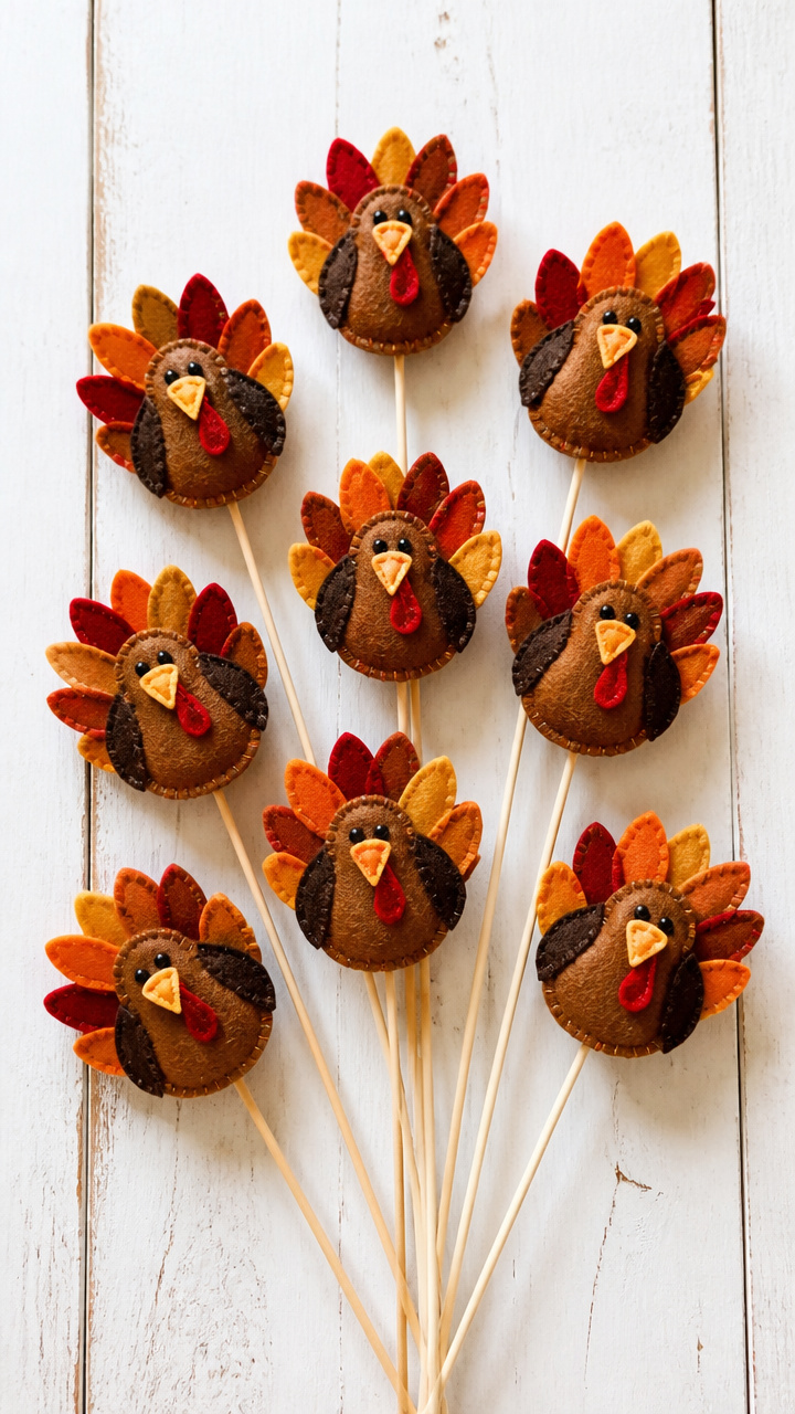 Felt Turkey Skewers