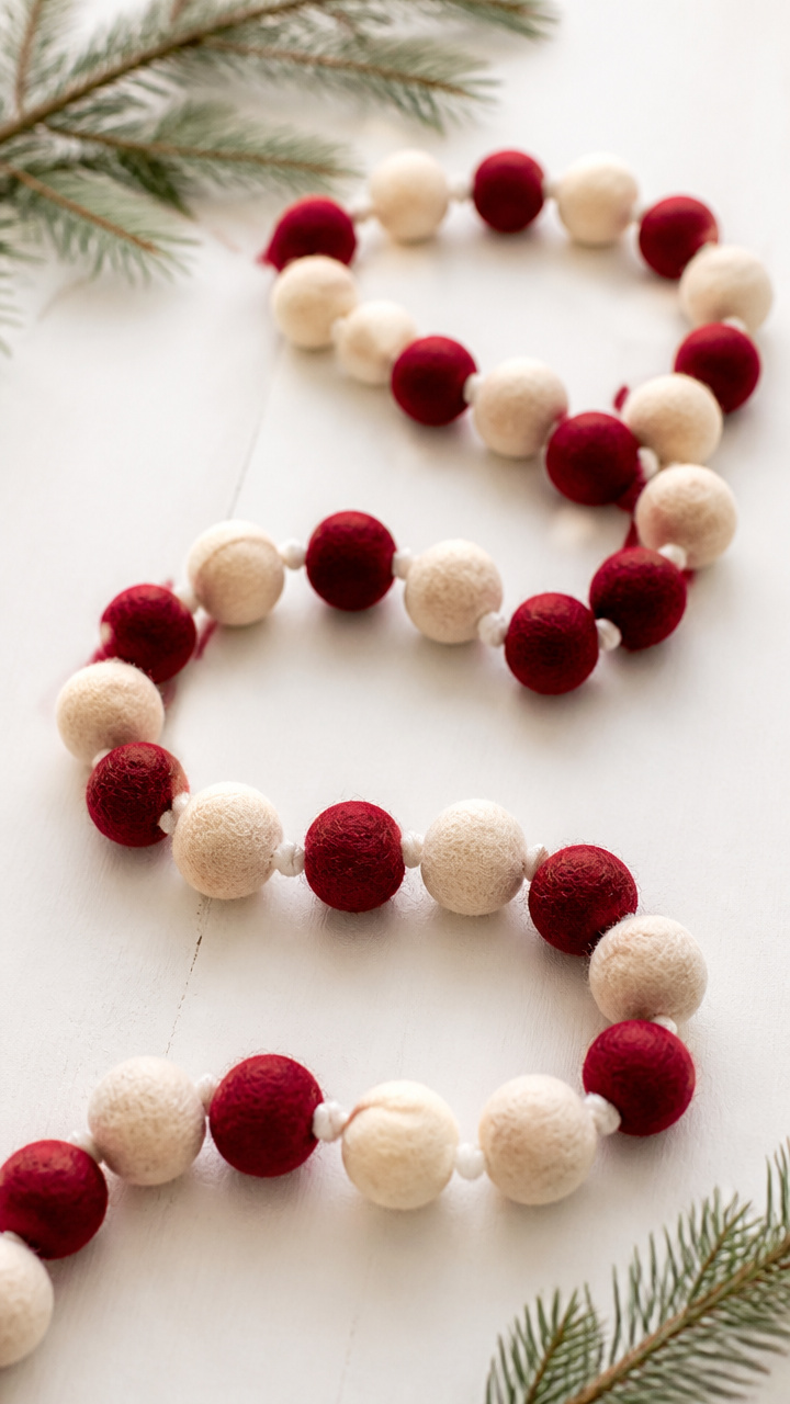Felted Wool Garland