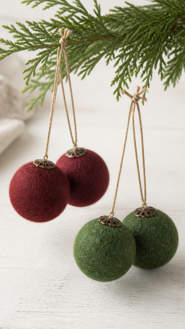 Felted Wool Ornaments