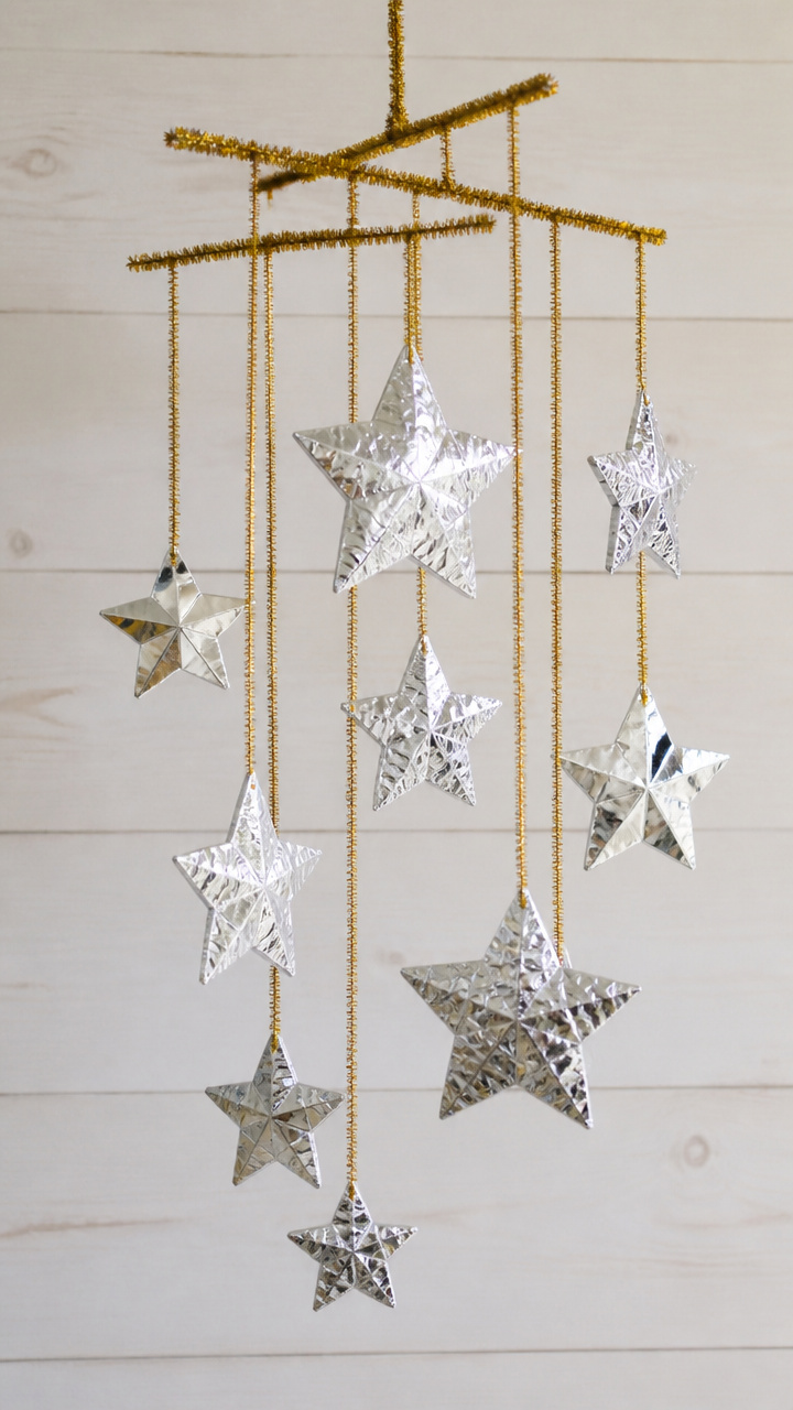 Foil Star Mobiles