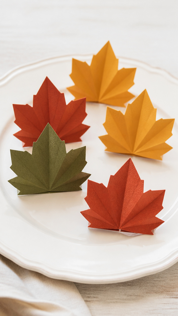 Folded Leaf Place Cards