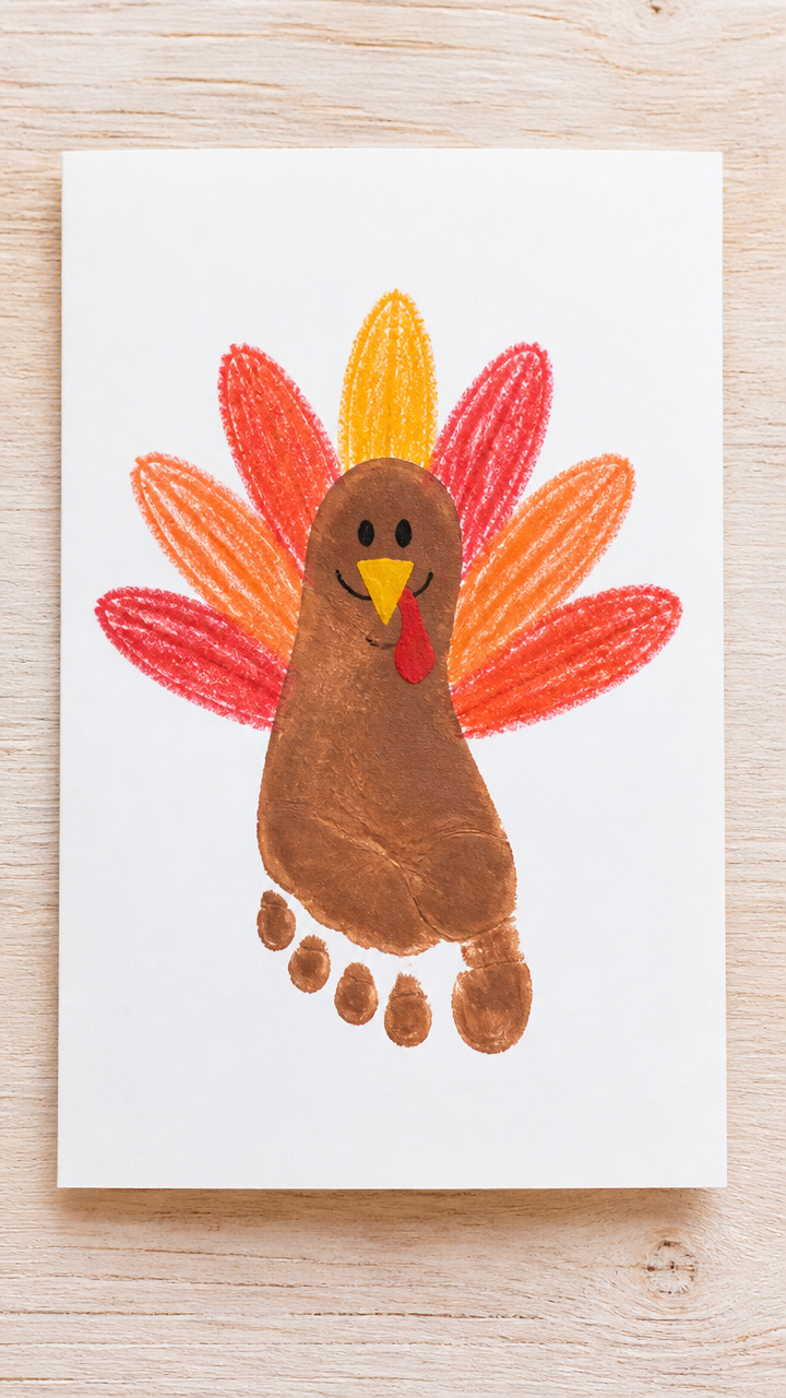 Footprint Turkey Cards