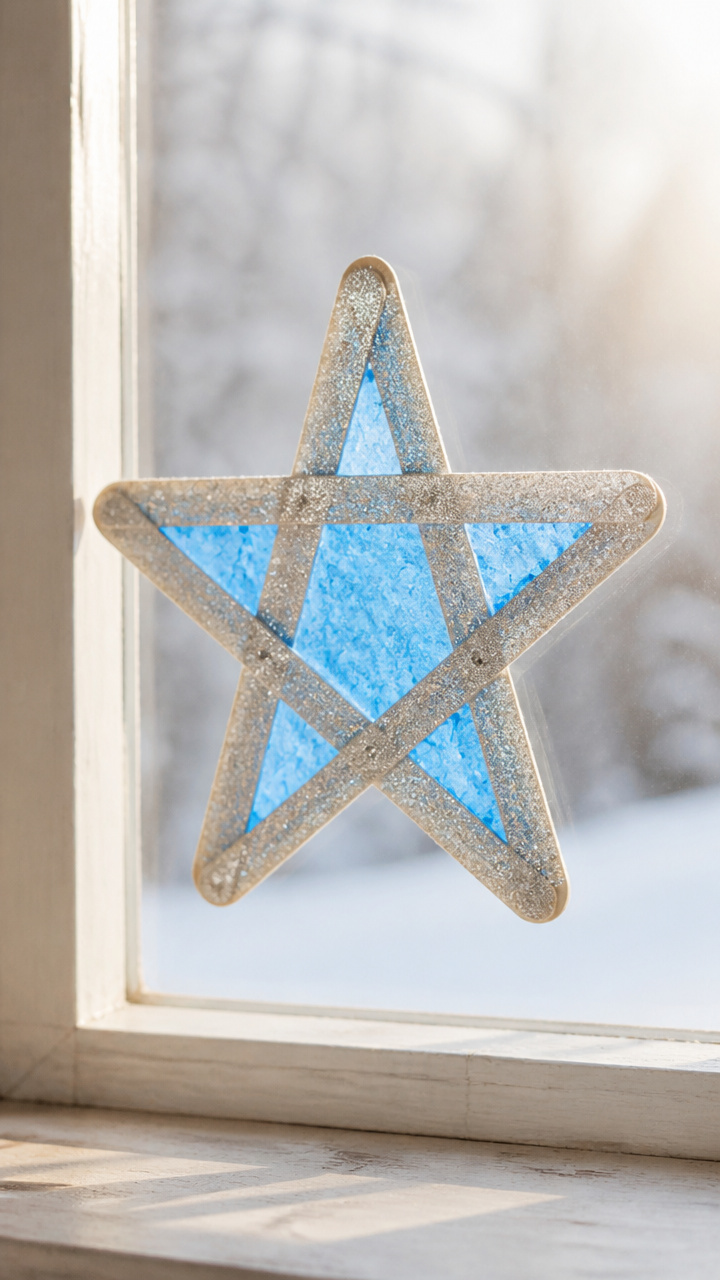 Frosted Window Star