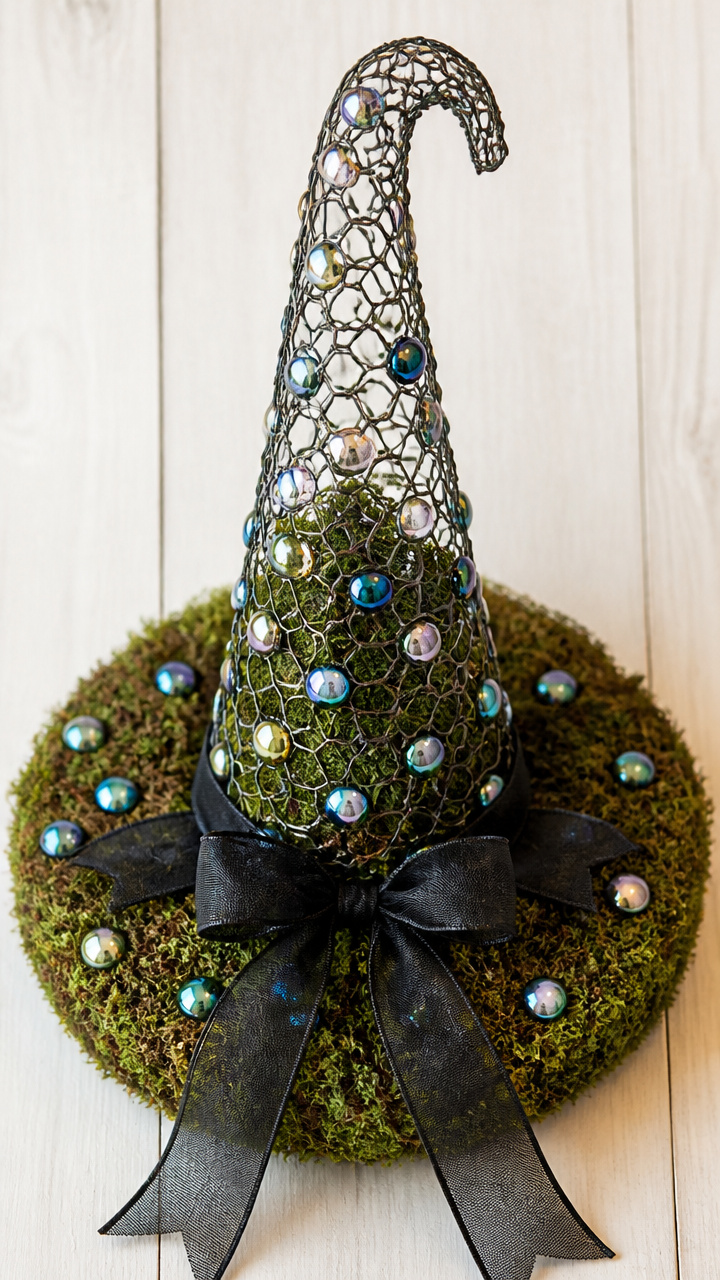 Glass Marble Witch Hat