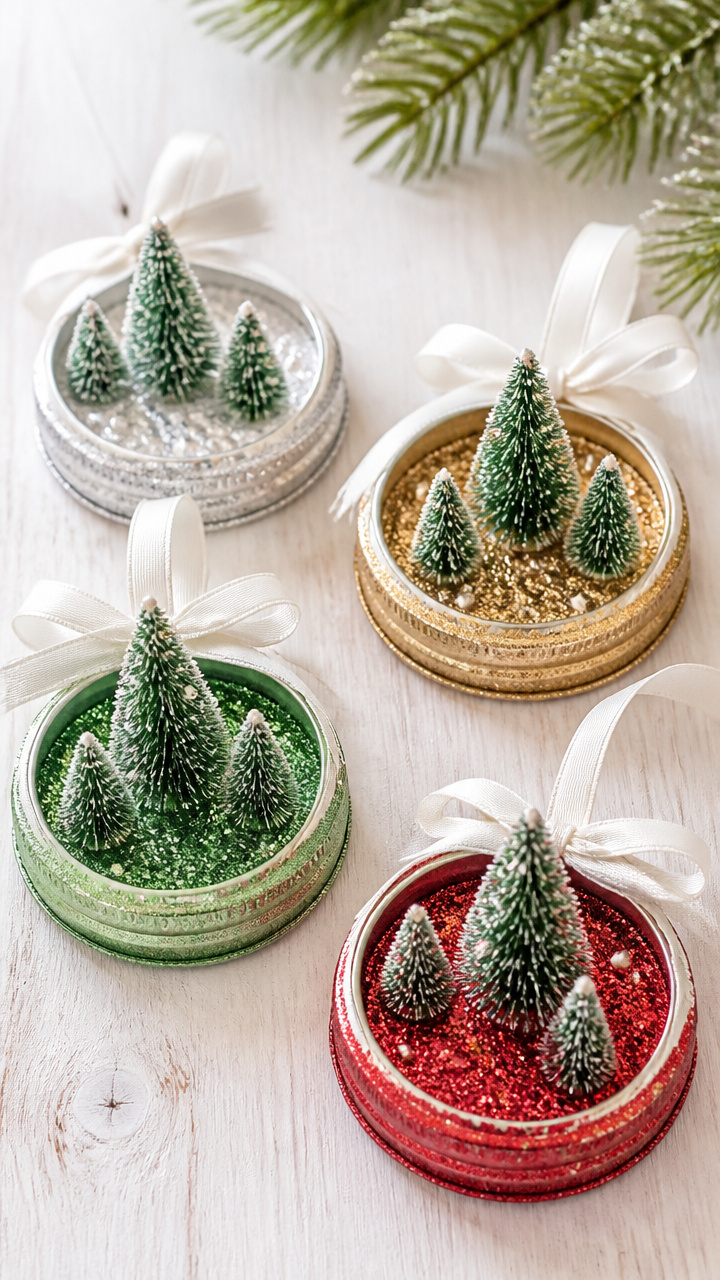 Glitter Mason Jar Lids