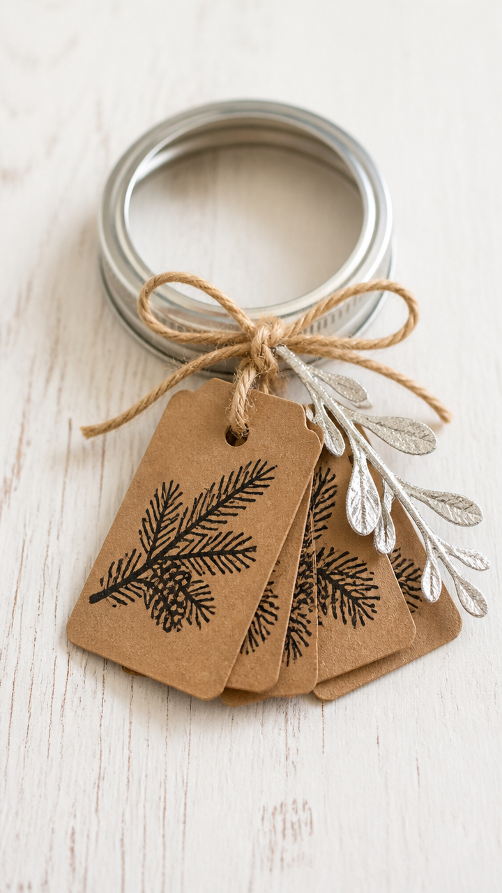 Hand-Stamped Kraft Tags