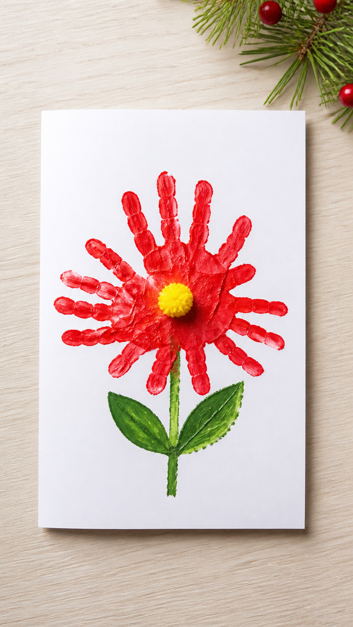 Handprint Poinsettias