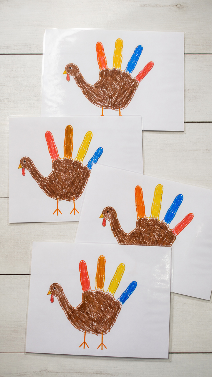 Handprint Turkey Placemats