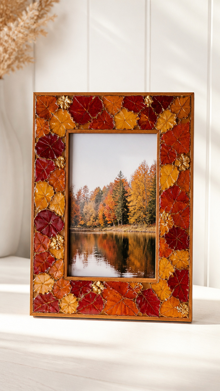 Leaf Mosaic Picture Frame