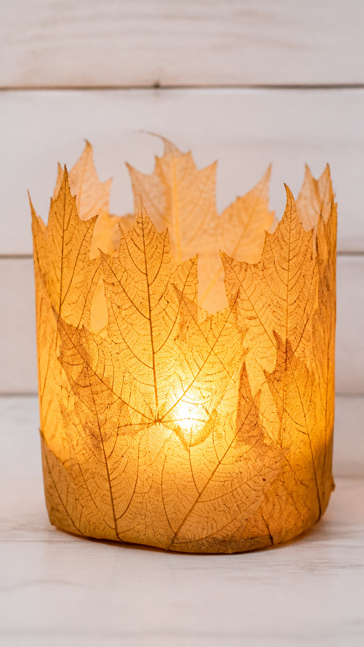 Leaf Skeleton Lanterns