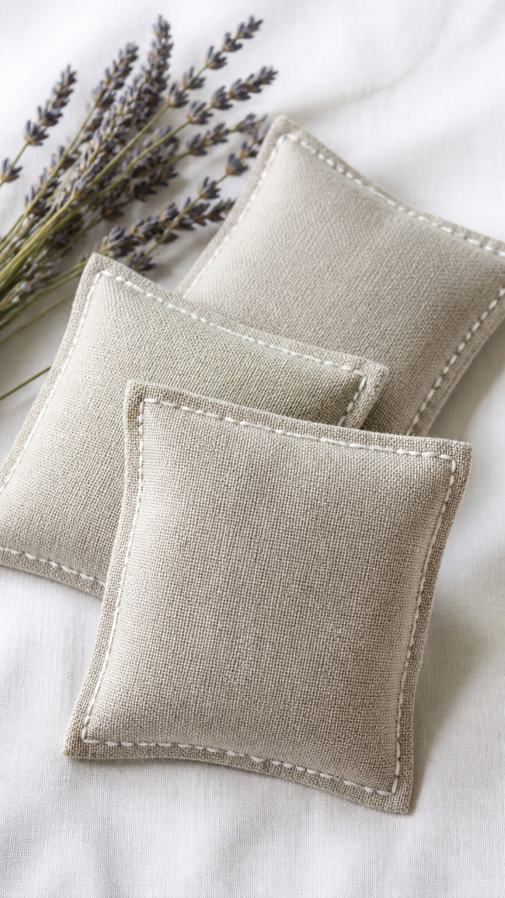 Linen Sachets with Lavender