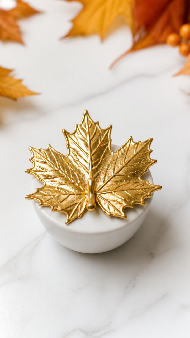 Maple Leaf Salt Cellar Toppers