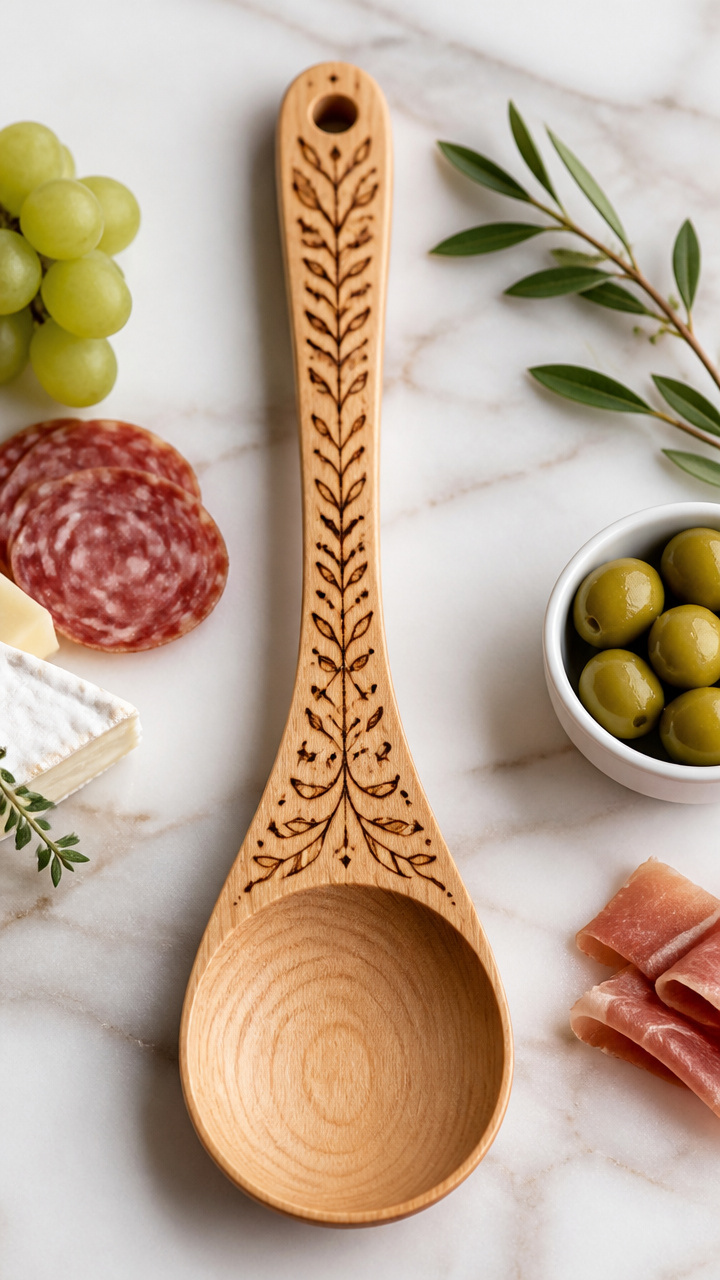 Maple Wood Spoon Charcuterie Set