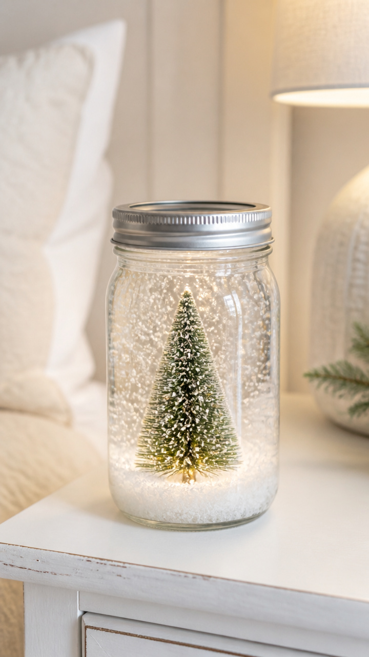 Mason Jar Snow Globes